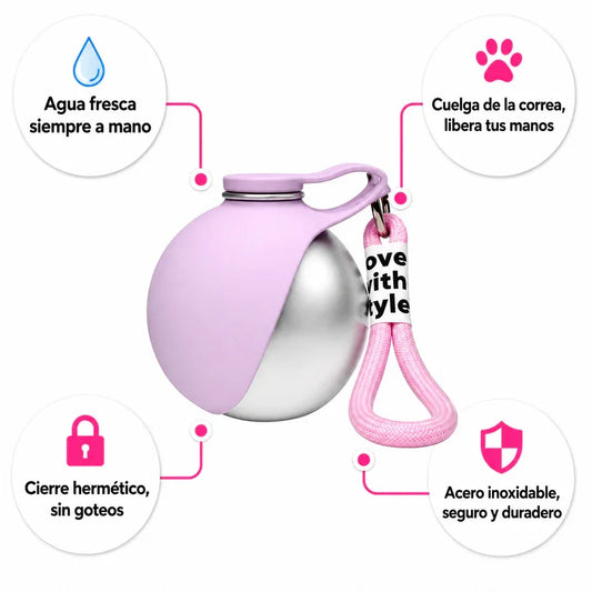 Portable Stainless Steel Pet Water Bottle