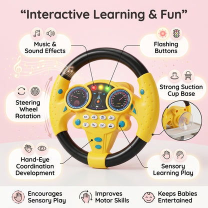 Interactive Steering Wheel Toy for Kids