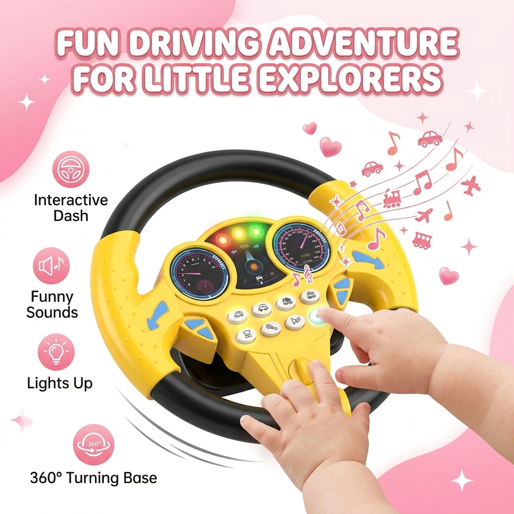 Interactive Steering Wheel Toy for Kids