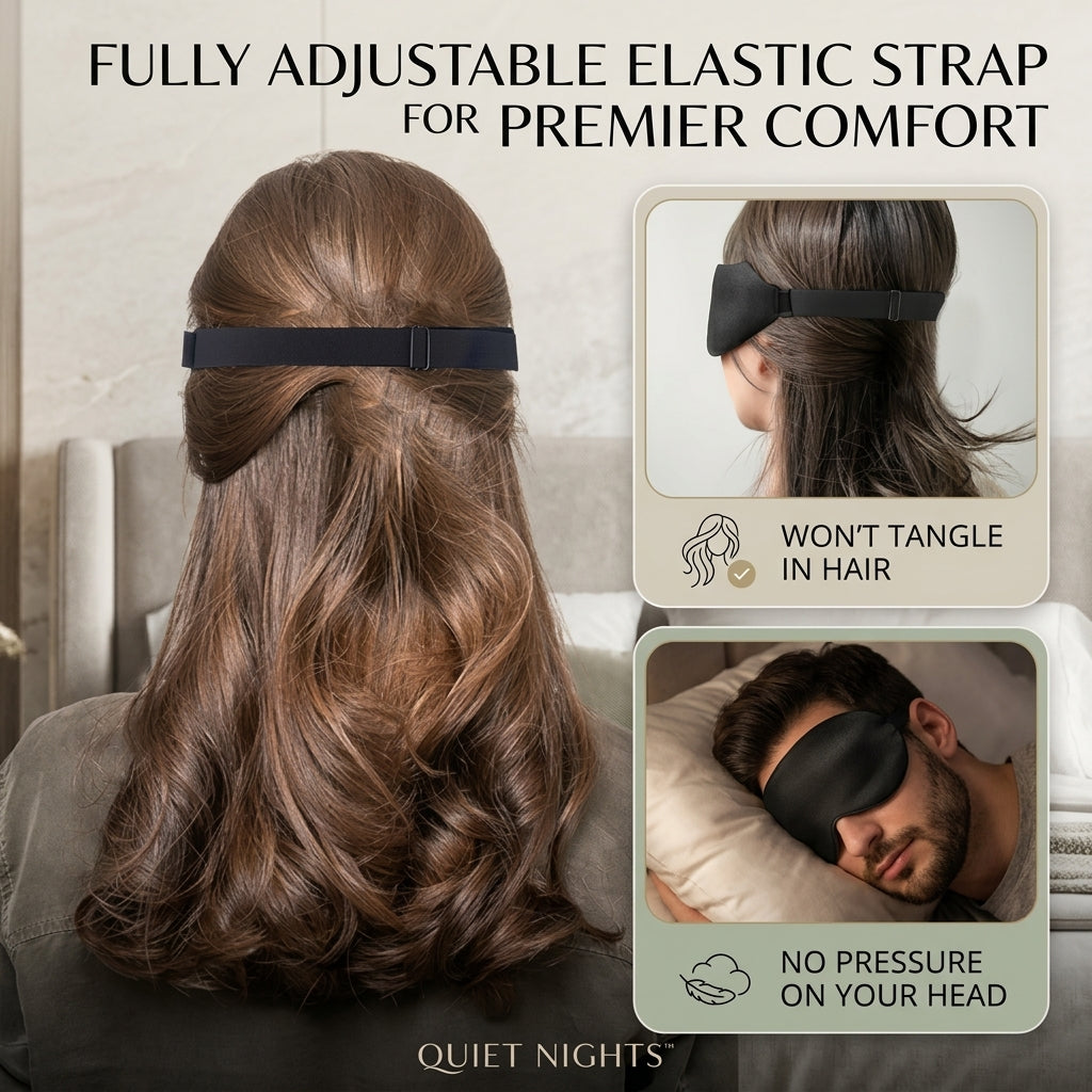 Sleep Eye Mask for Side Sleepers 100% Blackout Comfort