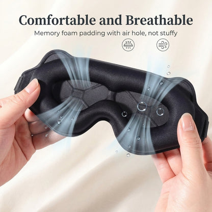 Sleep Eye Mask for Side Sleepers 100% Blackout Comfort