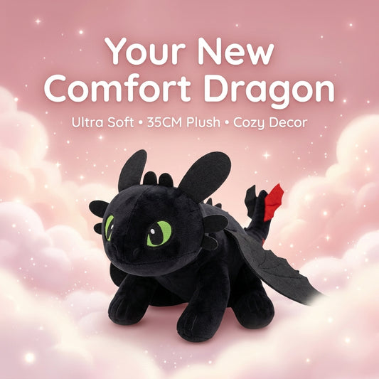 Kawaii Plush Dragon – 35cm Soft Toy