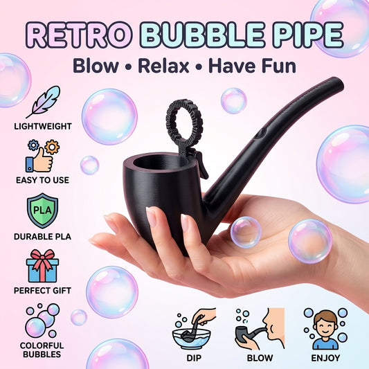 Vintage Bubble Pipe Maker Colorful Outdoor Bubble Toy For Parties Cosplay