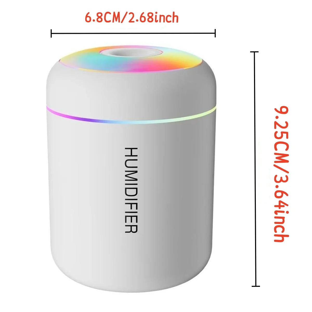 Mini USB Aroma Diffuser Humidifier 180ML Ultrasonic Mist Air Purifier with LED Light