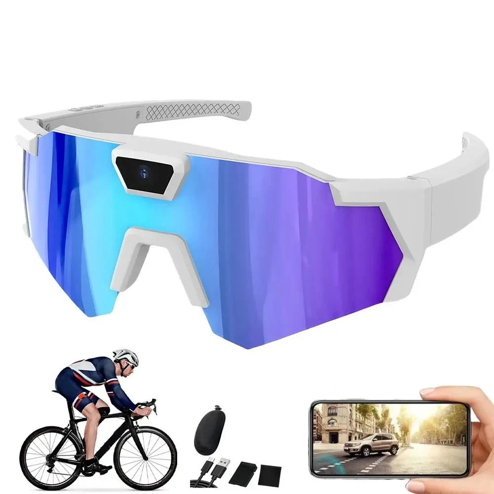 HD Smart Video Recording Glasses – Sports Camera Sunglasses