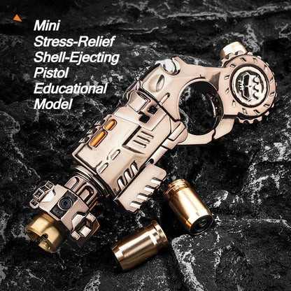 Shell Ejecting Alloy Toy Pistol Fidget Toy Metal Desk Stress Relief Gadget for Teens and Adults
