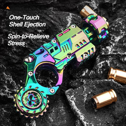 Shell Ejecting Alloy Toy Pistol Fidget Toy Metal Desk Stress Relief Gadget for Teens and Adults