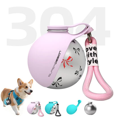 Portable Stainless Steel Pet Water Bottle