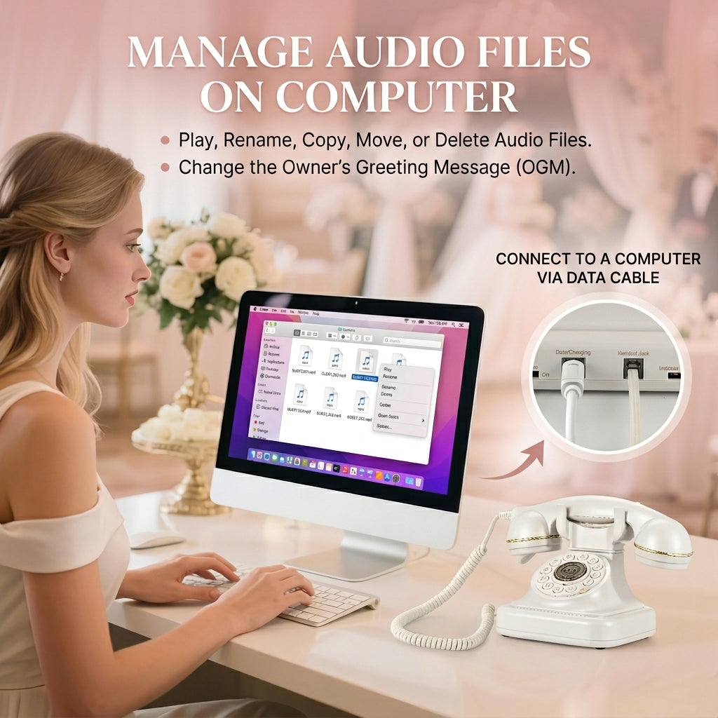 Vintage Audio Guest Book Phone