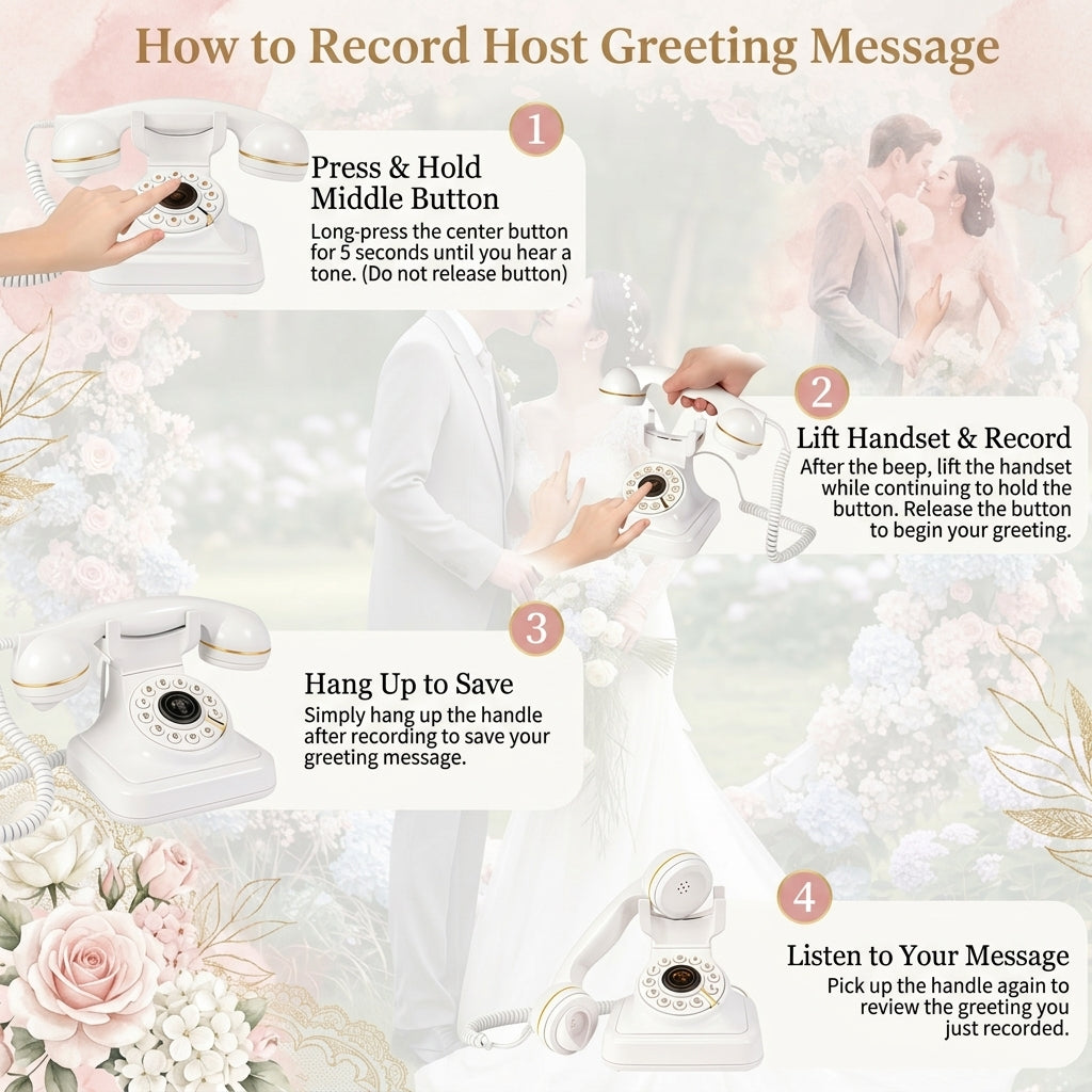 Vintage Audio Guest Book Phone
