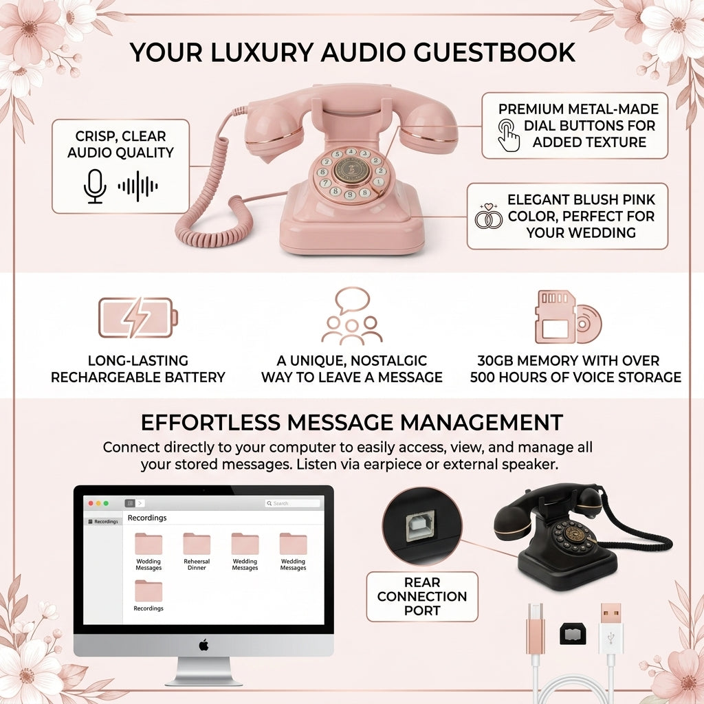 Vintage Audio Guest Book Phone