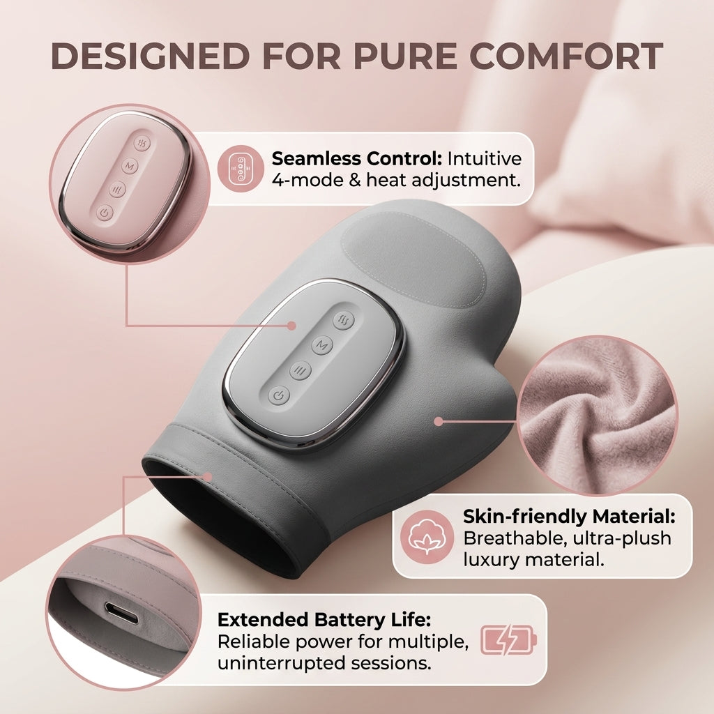 Hand Massager with Air Compression & Heat Therapy