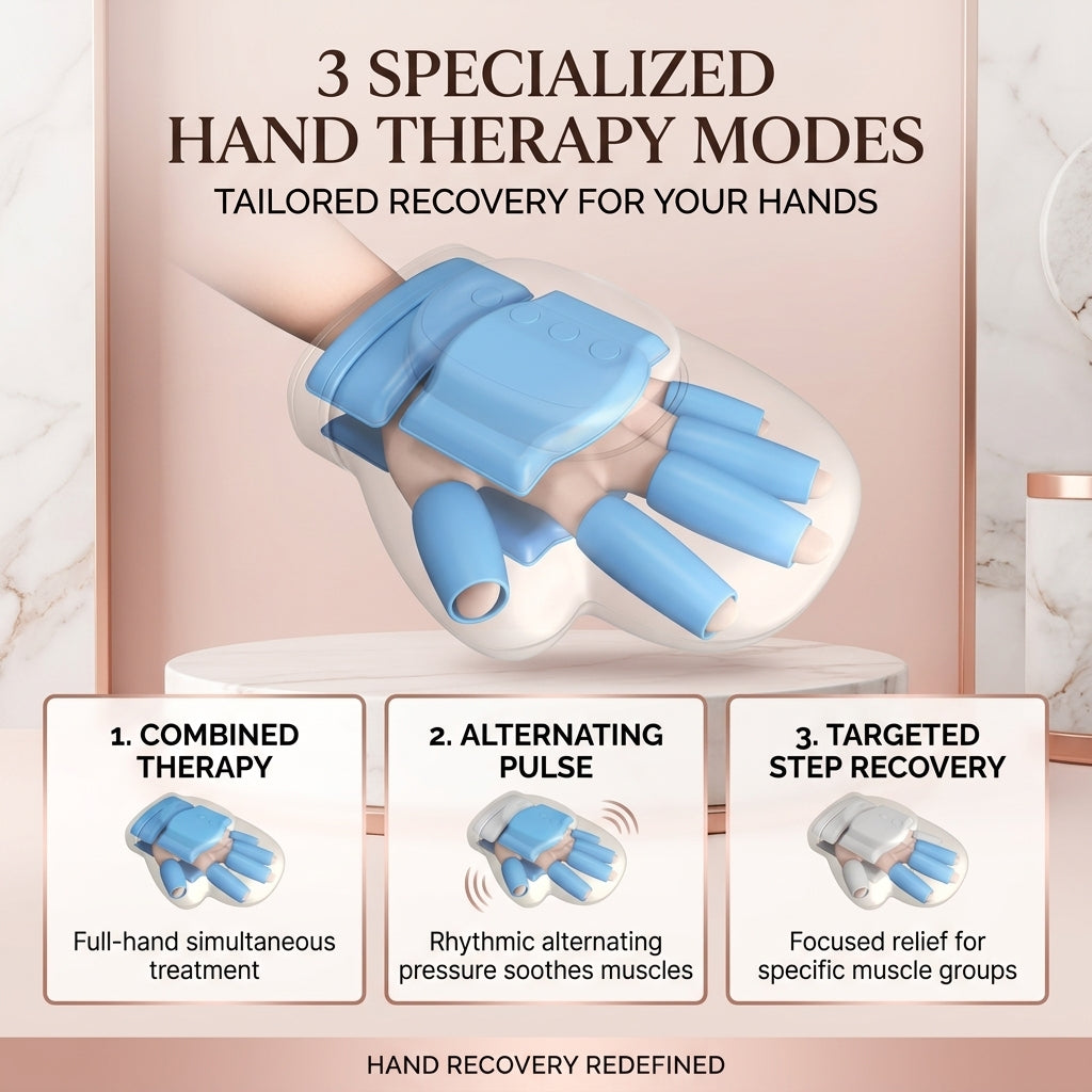 Hand Massager with Air Compression & Heat Therapy