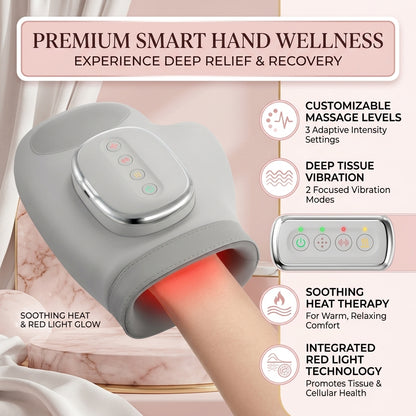 Hand Massager with Air Compression & Heat Therapy