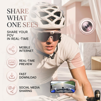 HD Smart Video Recording Glasses – Sports Camera Sunglasses