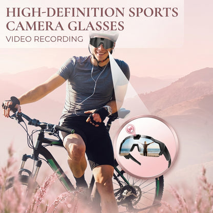 HD Smart Video Recording Glasses – Sports Camera Sunglasses