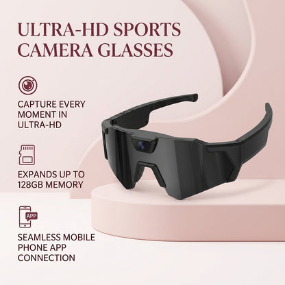 HD Smart Video Recording Glasses – Sports Camera Sunglasses