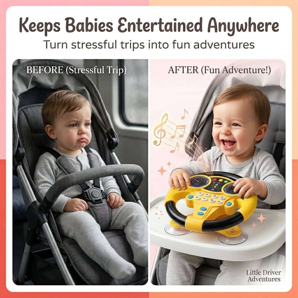 Interactive Steering Wheel Toy for Kids