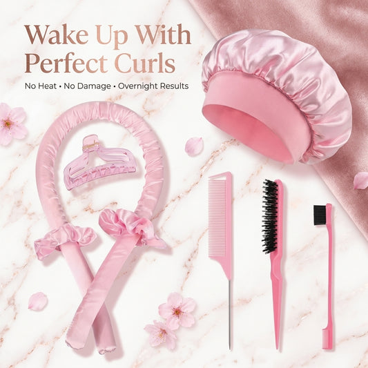 Overnight Heatless Curling Set